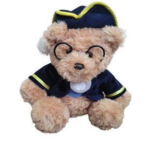 Aurora Benjamin Franklin Bear Plush Ben Glasses Coat Hat Revolutionary Colonial